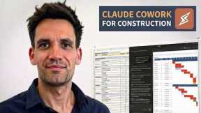 Claude Cowork for Construction - Estimating, Contract Management and Scheduling