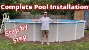 How to install an above ground pool. Complete setup.